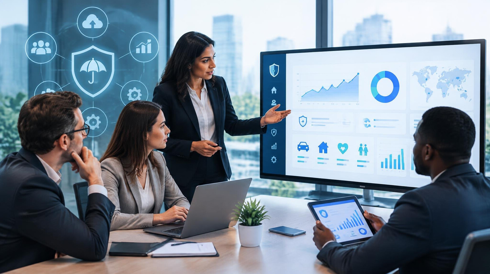 insurance software dashboard